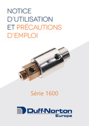 Duff-Norton 1600 Serie Notice D'utilisation