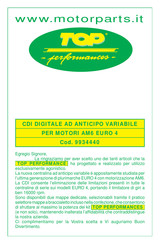 TOP perfomances 9934440 Guide Rapide