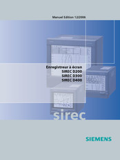 Siemens SIREC D400 Manuel