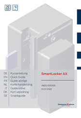 Simons Voss Technologies SmartLocker AX Guide Abrégé