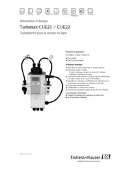 Endress+Hauser Turbimax CUE21 Information Technique