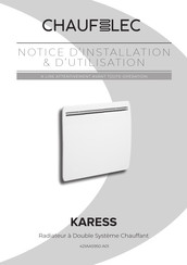 CHAUFELEC KARESS Notice D'installation/D'utilisation