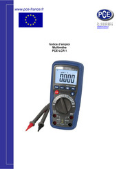 PCE Instruments PCE-LCR 1 Notice D'emploi