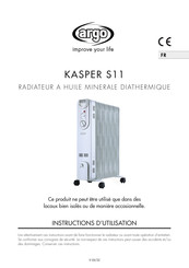 Argo KASPER S11 Instructions D'utilisation