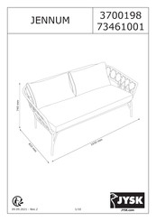 Jysk JENNUM 3700198 Instructions De Montage