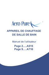 aero pure A515 Manuel De L'utilisateur