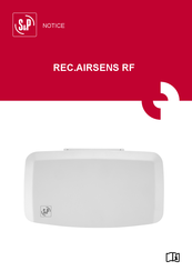 S&P REC.AIRSENS RF Notice D'utilisation