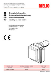 Riello 3739650 Instructions Pour Installation, Utilisation Et Entretien