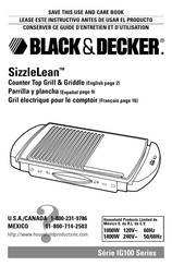 Black & Decker SizzleLean IG100 Serie Mode D'emploi