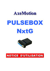 AxeMotion PULSEBOX NxtG Notice D'utilisation