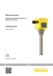 Vega VEGACAP 98 Mise En Service