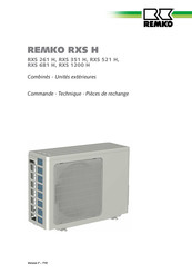REMKO RXS 351 H Mode D'emploi