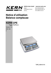 KERN TCPE 15K-3-A Notice D'utilisation