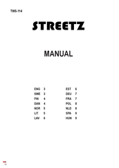 Streetz TWS-114 Manuel
