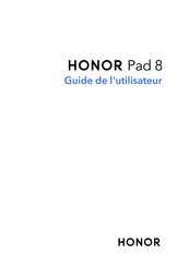 honor Pad 8 Guide De L'utilisateur