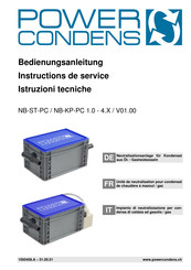 POWERcondens NB-ST-PC Instructions De Service