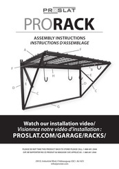 Proslat PRORACK Instructions D'assemblage