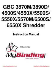 GBC ShredMaster 3890D Manuel D'instructions
