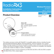 radioRA RR-PROC3 Instructions D'installation