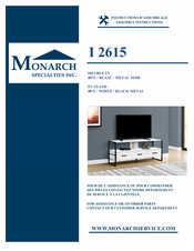 Monarch Specialties I 2615 Instructions D'assemblage