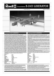 REVELL B-24D LIBERATOR Mode D'emploi