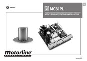 Motorline professional MC61PL Manuel D'utilisation Et D'installation