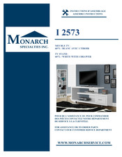 Monarch Specialties I 2573 Instructions D'assemblage