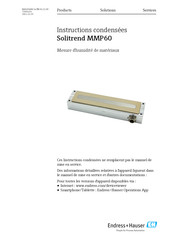 Endress+Hauser Solitrend MMP60 Instructions Condensées