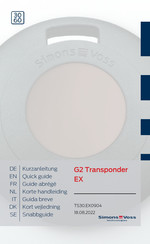 Simons Voss Technologies G2 Transponder EX Guide Abrégé