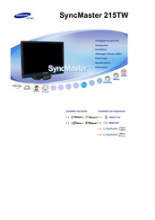 Samsung SyncMaster 215TW Manuel D'installation