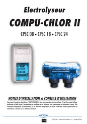 Procopi COMPU-CHLOR II CPSC 08 Notice D'installation Et Conseils D'utilisation