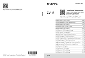 Sony ZV-1F Mode D'emploi