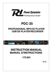 Power Dynamics 172.824 Manuel D'instructions