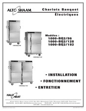 Alto-Shaam 1000-BQ2/96 Installation/Fonctionnement/Entretien