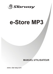 Starway e-Store MP3 Manuel Utilisateur
