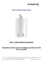 De Dietrich ZENA CONOX XS MS 24 MI PLUS VMC Guide Du Service Après-Vente
