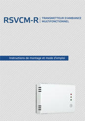 Sentera Controls RSVCM-R Instructions De Montage Et Mode D'emploi