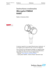 Endress+Hauser Micropilot FMR60 Instructions Condensées