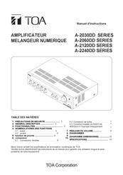 Toa A-2120DD Serie Manuel D'instructions