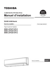 Toshiba MMK-UP0361HP-E Manuel D'installation