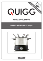 QUIGG FE1-F Notice D'utilisation