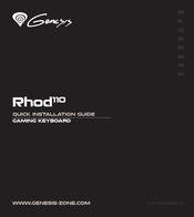 Genesys Rhod 110 Guide D'installation Rapide