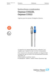 Endress+Hauser Oxymax COS22 Instructions Condensées