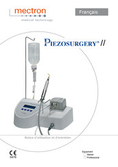 Mectron Piezosurgery Notice D'utilisation Et D'entretien