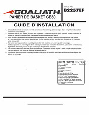 Goaliath B2257EF Guide D'installation