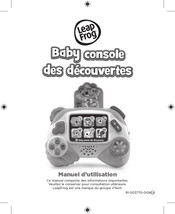 VTech Baby console des decouvertes Leap Frog Manuel D'utilisation