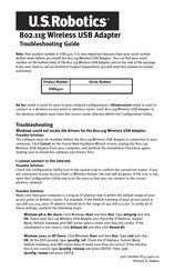U.S.Robotics USR5420 Mode D'emploi
