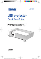 Asus ProArt Projector A1 Guide De Démarrage Rapide