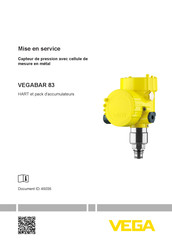 Vega VEGABAR 83 Mise En Service