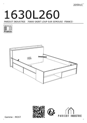 Parisot Industrie MOST 1630L260 Instructions De Montage